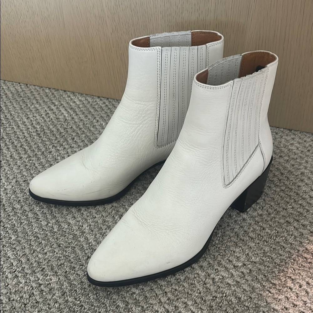 Rag & Bone White Ankle Boots with Modern Elegance